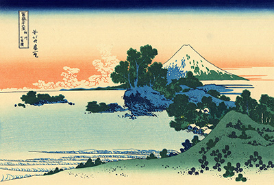 Shichiri beach in Sagami Province Hokusai